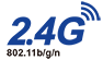 2.4G - 802.11 b/g/n